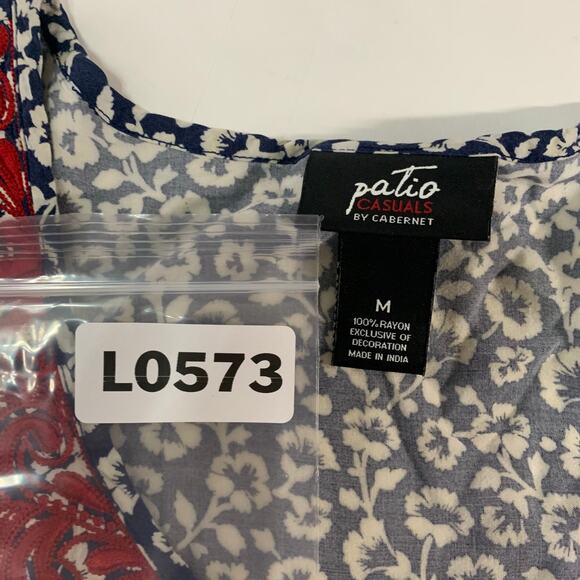 Patio Casuals by Cabernet M Womens Patio Dress Lounge Kaftan Black White - Picture 3 of 7